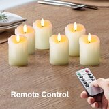 HOMEMORY 6x LED čajna svečka iz pravega voska z daljincem | Shoptok.si