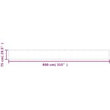  Balkonski zaslon svjetlosivi 75 x 800 cm 100 % poliester Oxford | shoptok.hr