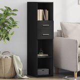 vidaXL Visoka omara črna 30x42,5x124 cm inženirski les Cene