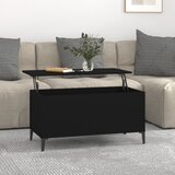 vidaXL Klubska mizica črna 90x44,5x45 cm inženirski les Cene