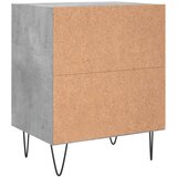  Noćni ormarići 2 kom boja betona 40x30x50 cm konstruirano drvo | shoptok.hr