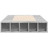  Okvir kreveta boja betona 90 x 190 cm od konstruiranog drva | shoptok.hr