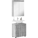  Set namještaja za kupaonicu TULUM Siva Sonoma Konstruirano drvo | shoptok.hr