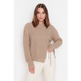 Trendyol Beige Lace Detailed Knitwear Sweater | shoptok.hr