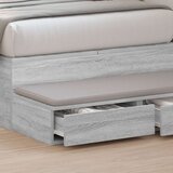  Krevet s ladicama Siva Sonoma 100x36 5x16 5 cm Konstruirano drvo | shoptok.hr