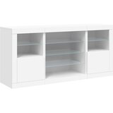  Komoda s LED svjetlima bijela 142,5 x 37 x 67 cm Slike