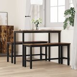  Klupa za blagovanje Dimljeni hrast 100 x 32,5 x 48,5 cm | shoptok.hr