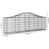  Lučne gabionske košare 7 kom 200x30x60/80 cm pocinčano željezo | shoptok.hr