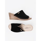 GOODIN Women's black platform flip flops | Shoptok.si