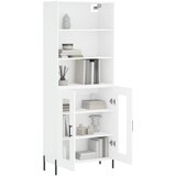  Visoka komoda bijela 69,5x34x180 cm konstruirano drvo | shoptok.hr