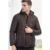 Dewberry M8622 MEN'S COAT-PLAIN BROWN | shoptok.hr