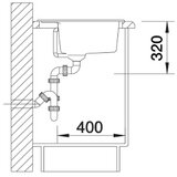 Blanco DALAGO 6 ANTRACIT 615x510/190 mm BEZ P.Č. | ePonuda.com