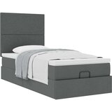 vidaXL otomanski okvir kreveta s madraca tamnosivi 80x200cm od tkanine | shoptok.hr