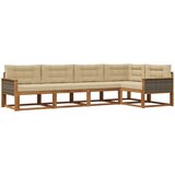  Set vanjskih sofa 5 pcs Prirodna i bež | Shoptok.si