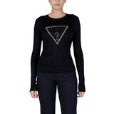 Guess Majice z dolgimi rokavi LS CN SASHA TRIANGLE LOGO SWTR W6RR49 Z2NQ2 Črna Cene