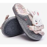 Boto Children's slippers with thick sole gray rabbits Dasca | Shoptok.si