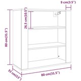  Zidni ormarić bijeli 80 x 33 x 80 cm od konstruiranog drva | shoptok.hr