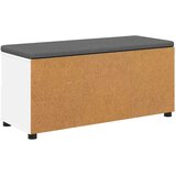  Klupa za hodnik s jastukom s ladicama Bijeli 100 x 38 x 46 cm | shoptok.hr