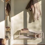 Spinder Design Smeđe-sivi željezni viseći ormarić za cipele 78x20,5x30,5 cm School – | shoptok.hr