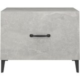  Stolić za kavu s metalnim nogama 2 kom boja betona 50x50x40 cm | shoptok.hr