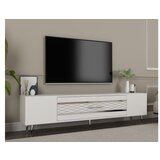 Hanah home tv polica Dekolp2 white silver Cene