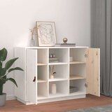  Komoda bela 100x40x75 cm trdna borovina, (20654395) | Shoptok.si