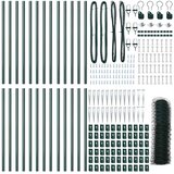  Heksagonalna ograda s stubom 50 x 0,6 m Čelik premazan PVC-om | shoptok.hr