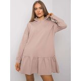 BASIC Feel Good Dress-RV-SK-7184.22X-dark beige Cene