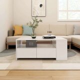 vidaXL stolić za kavu bijeli 102 x 55 x 42 cm od konstruiranog drva | shoptok.hr