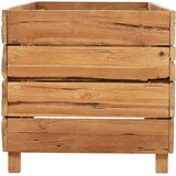  Povišena gredica 150 x 40 x 38 cm reciklirana tikovina i čelik | shoptok.hr