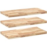 vidaXL Plutajuće police 3 kom 80x40x4 cm Neobrađeno puno drvo akacije - Prirodna 80 x 40 x 4 cm 3 1 | shoptok.hr