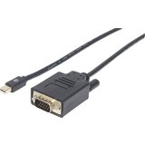 Manhattan Mini-DisplayPort/VGA adapterski kabel mini DisplayPort vtič, VGA 15-polni vtič 1.8 m črna 152167 zaščita iz folije, okrogel, UL-certificiran, (20416908) Cene