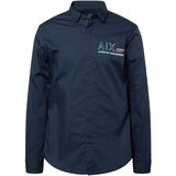 Armani Exchange Srajca mornarska / voda / orhideja | Shoptok.si