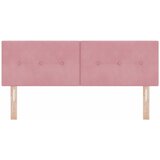  LED glava kreveta s LED trakama Ružičasta 160 cm Baršun | shoptok.hr
