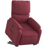  Električni naslonjač na podizanje od tkanine boja vina | shoptok.hr