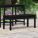  Vrtna klupa crna 109x44x45 cm od masivne borovine | shoptok.hr
