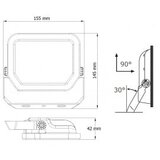 Dawn led reflektor senzor BR-FL20W-02 pir 4000K 2200lm 100° IP65 | ePonuda.com