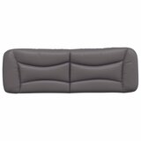  Jastuk za uzglavlje Hvar sivi 160 cm od umjetne kože | shoptok.hr