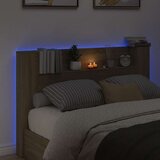  Krevetna ploča s LED-om s policom Sonoma 160 x 16 5 x 103 5 cm - sonoma hrast 160 cm | shoptok.hr