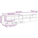  zidni ormari Zidne 2 pcs Umjetnički hrast 80 x 30 x 30 cm | shoptok.hr