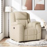  Naslonjač od tkanine krem | shoptok.hr