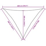  Jedro za zaštitu od sunca 160 g/m² antracit 5 x 5 x 6 m HDPE | shoptok.hr