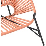  Vrtna stolica jaje crno-narančasta poli ratan | Shoptok.si