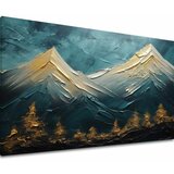  Moderan zidni dekor golden misterious rock - premium art Cene
