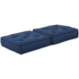 vidaXL Pouffe Indigo Tkanina (100% pamuk) 70 x 70 x 36 cm Indigo Pouffe Cijene