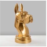 WALLXPERT Dekorativna figura psa Danua, zlatna | Eponuda.ba