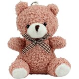 Teddy Bear Plush Keychain Pendant Decoration Pink 8cm | shoptok.hr