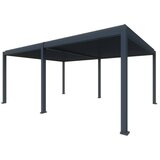 Paviljon z lamelami Model Y (Š x G: 5.630 x 4.000 mm, Barva ogrodja: Antracit, Aluminij) | Shoptok.si
