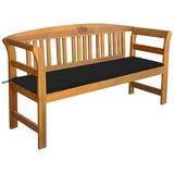 The Living Store Vrtna klop z blazino 157 cm trden akacijev les - Vrtna Klop, (21470246) | Shoptok.si