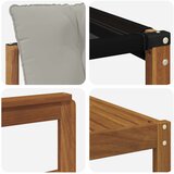  Set vanjskih sofa 5 kom. Prirodna i svijetlo siva | shoptok.hr